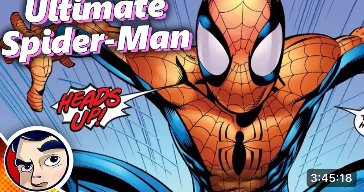 DanBoyWonder's tweet photo. Ultimate Spider-Man is one of my favorite comic runs and the first time I experienced it was through comicstorians video https://t.co/qyAWD1sAMA