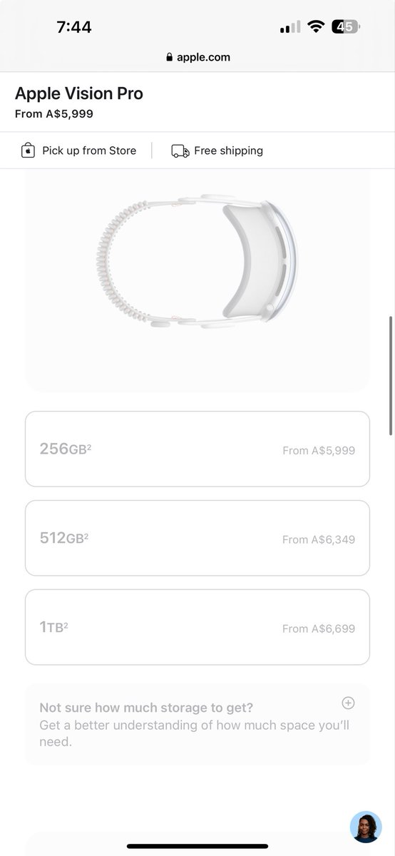 Australian prices for Apple Vision Pro #wwdc