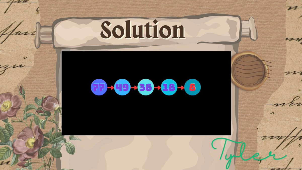 theriddlertyler's tweet image. SOLUTION!!!

Stay sharp,
Tyler🧠🧩

#solutions #solution #answerspace #riddle