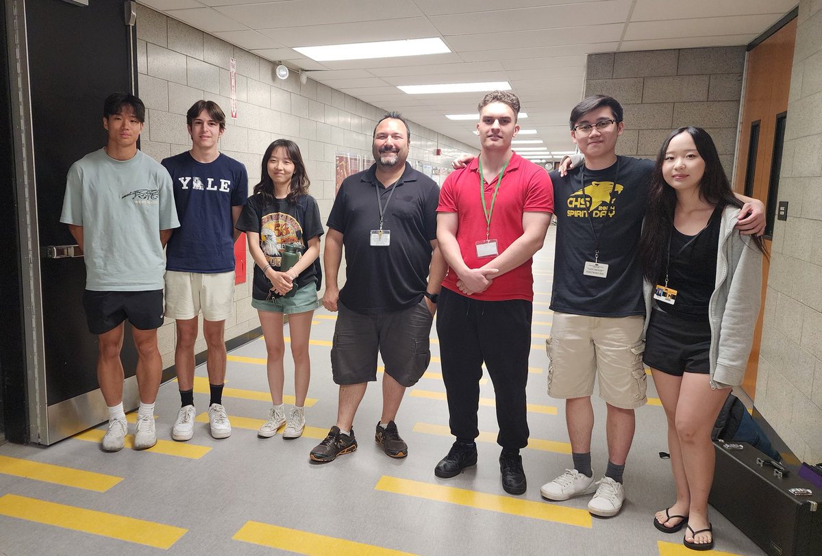 Cresskillband's tweet photo. Bitter sweet final day of class with this year's band Seniors.  Will miss this crew for sure next year!

****And Konoka, (not pictured) who is in period 1 Orchestra https://t.co/R2HaxpJboC