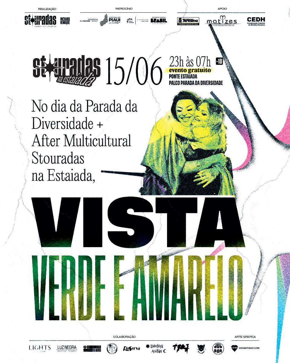 Stouradass's tweet photo. AFTER STOURADAS NA ESTAIADA DE GRAÇA PARA MILHARES DE PESSOAS NO DIA 15/06 das 23h às 07h.

📍Mesmo local e palco da 22a Parada da Diversidade. Evento inicia após show da Urias. Quem aí está pronta/a/e para amanhecer pela primeira vez no Complexo Cultural da Estaiada? https://t.co/BMZH2eyoph