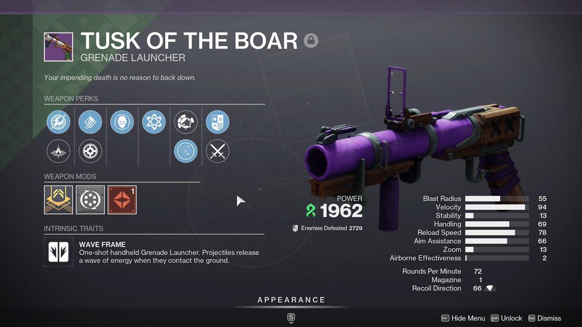 PSaint07's tweet photo. @BungieHelp I don't know what's wrong but I enhanced it and now can't level it or have a masterwork on it https://t.co/qGy4fGJJx4