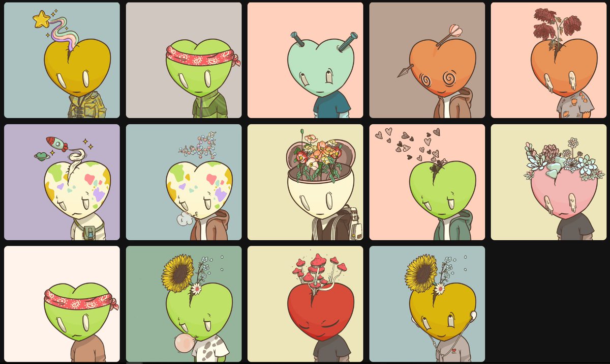 Been watching <a href="/LT3NFT/">Less Than Three</a> since mint and it's scratching all the right itches. Killer art. Active community. Vocal team. 
CT timeline exploding with lt3 and I'm all for it. #bullish