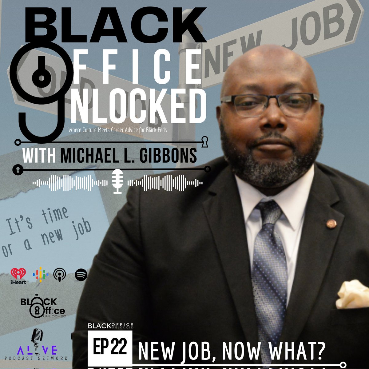🚨 New Episode Alert! 🚨
Episode 22 of Black Office Unlocked: 'New Job, Now What?' 🎙️

Tune in as we dive into 3 key strategies to ace your new role! 💼✨
Listen now on the ALIVE Podcast Network or anywhere you get podcasts. #CareerTips #BlackOfficeUnlocked #stayunlocked