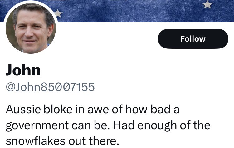 iamstockier's tweet photo. @John85007155 @GUNKLE2 You poor, delicate snowflake ❄️ https://t.co/bzdCyj0SnS