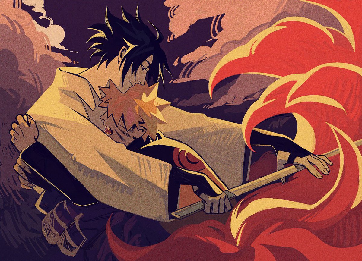 (looking at the calendar) almost two years old sasunaru zine piece 🫰