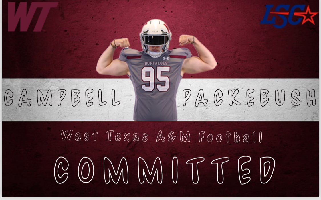 I am extremely blessed and excited that I am continuing my football career at West Texas A&amp;M