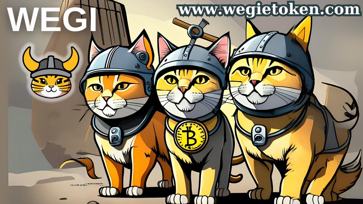 Very soon, only $BTC and $WEGI will be talked about

BUY:
pancakeswap.finance/swap?outputCur…

#WEGI #Floki #DOGE #SHIB #PEPE #BTC #bitcoin