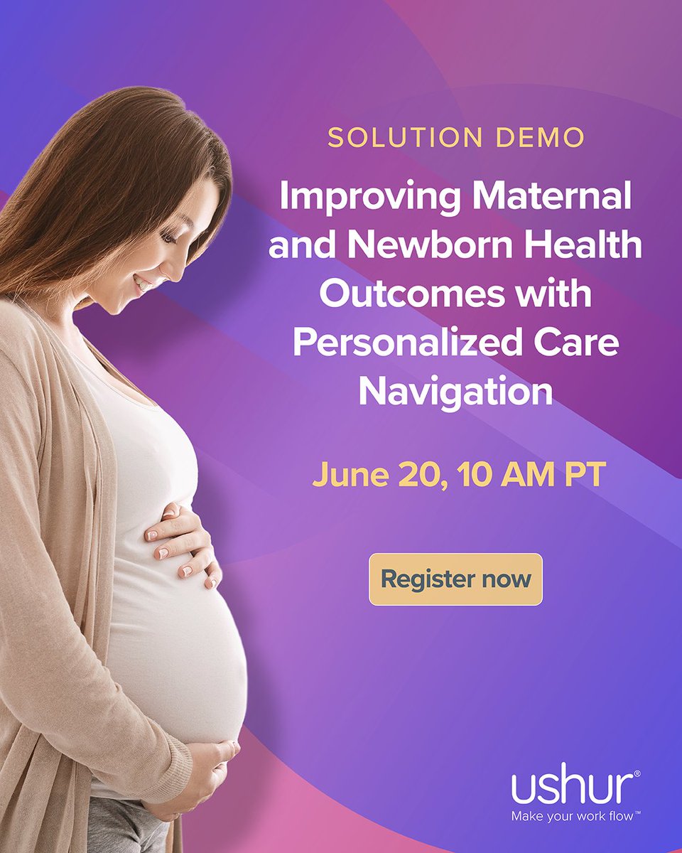 ushurInc's tweet photo. Join us for a live demo of how Ushur's secure, proactive, and engaging solutions can support and improve the maternity and postpartum journey.
ππ» Register now: https://t.co/XPPi1GeaVX
#HealthcareAutomation #HealthTech #DigitalHealth #PatientSupport #HealthAutomation https://t.co/z5RDMf1IKg
