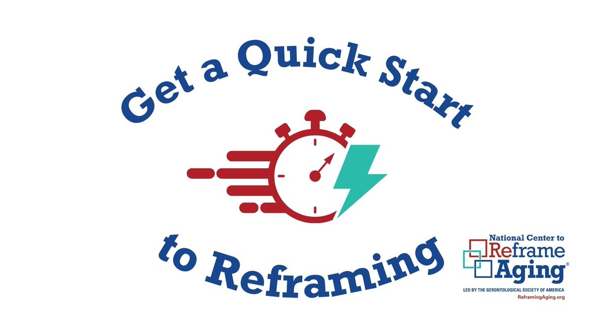 ReframingAging's tweet image. Flip the frame from talking about #olderadults as “them” to “us” Learn more about how to get a quick start on #ReframingAging here: reframingaging.org/resources