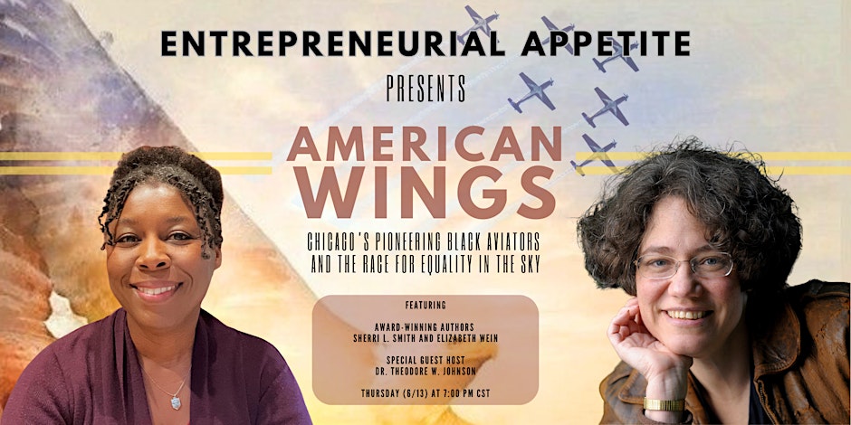 Sherri_L_Smith's tweet image. Ready for a deep dive into AMERICAN WINGS?  We are! Join me and @ewein2412 for a live podcast this Thursday moderated by Dr. Theodore Johnson of the University of Nebraska, Omaha's Aviation Institute! Link in the bio!
#AmericanWingsBook #aviation #blacksinaviation #blackhistory