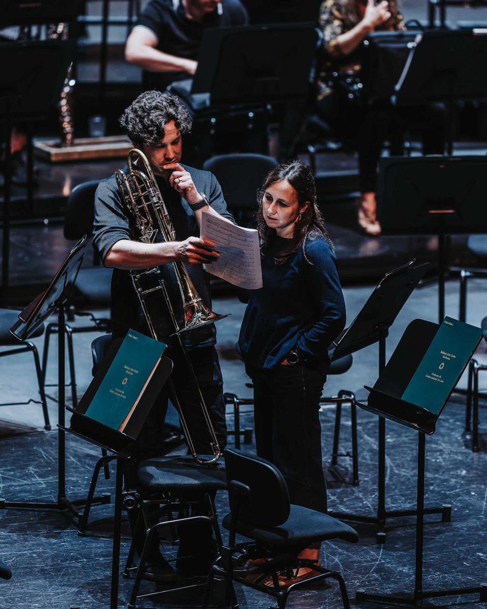NACOrchCNA's tweet image. Who's excited to hear the Firebird take flight? 🎻🔥 Today, we're rehearsing #Stravinsky's iconic suite with guest conductor Joana Carneiro leading the charge. Two performances at @CanadasNAC on June 12 and 13 this week: 🗓️ nac-cna.ca/en/event/33719
 
📸 Curtis Perry | #NACOrchCNA