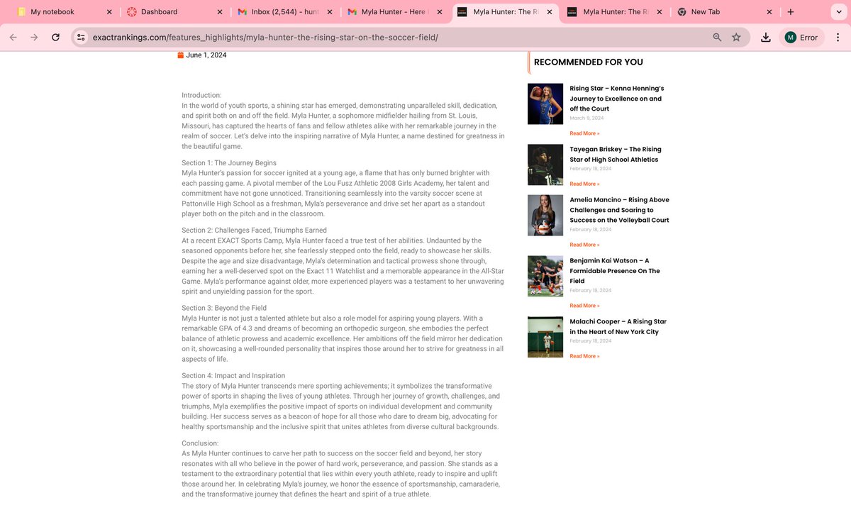 Thank you <a href="/EXACTSoccer/">EXACT Soccer</a>  for the article!