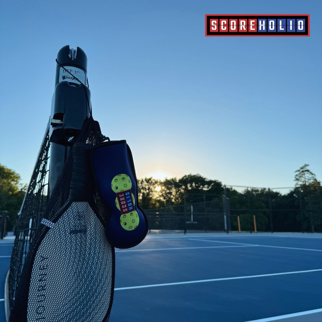 scoreholio's tweet image. The perfect Evening 🌅
Don't forget to grab your Scoreholio Pickleball Sleeves! 
promo.scoreholio.com