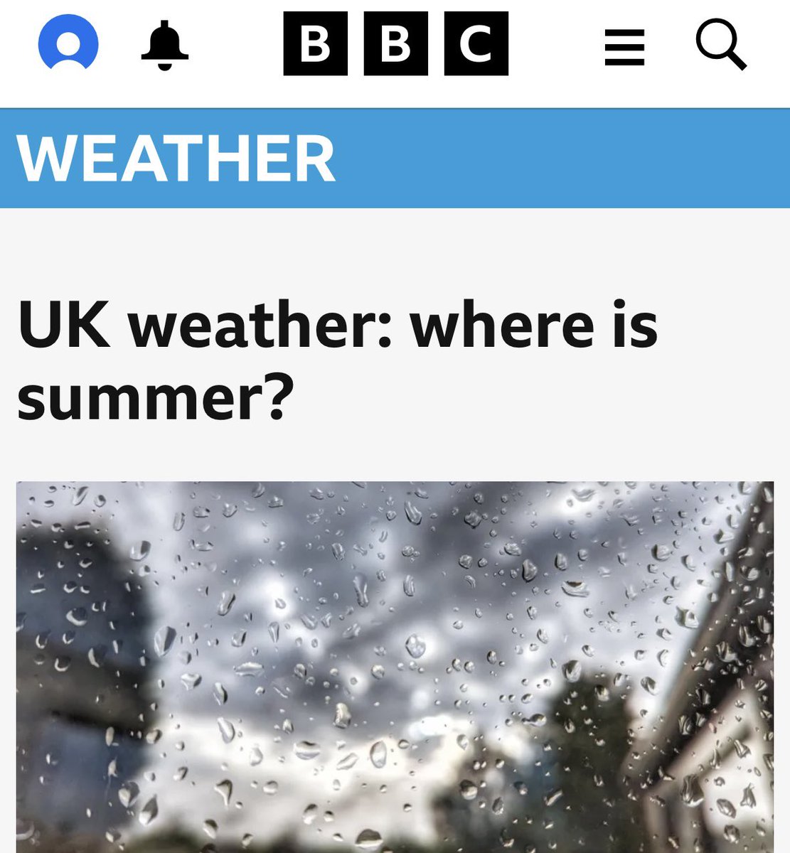 Britain is a place where it’s been been pissing it down for months and people have their heating on in June. But as soon as there’s a week of sunshine, the weather maps will look like an inferno, the media will scream “meltdown” and water companies will threaten a hosepipe ban.