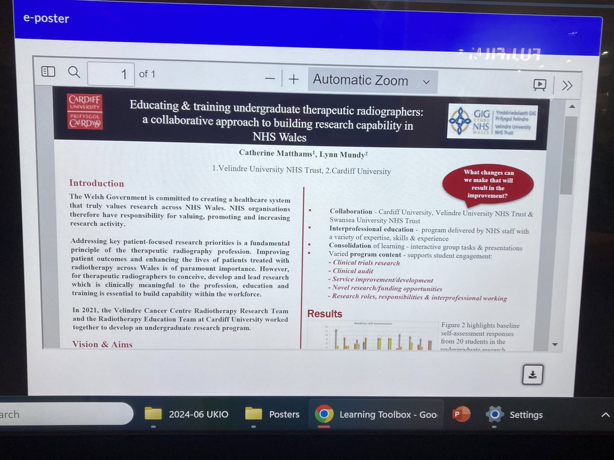 CATHMATTH79's tweet photo. Great to see my x2 e-posters on show @UKIOCongress in the education and radiotherapy development sessions https://t.co/sn9ldOWkMM