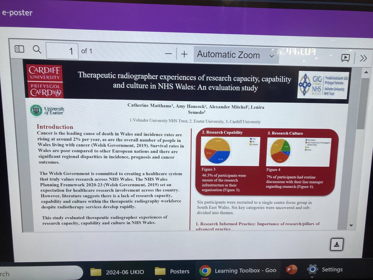 CATHMATTH79's tweet photo. Great to see my x2 e-posters on show @UKIOCongress in the education and radiotherapy development sessions https://t.co/sn9ldOWkMM