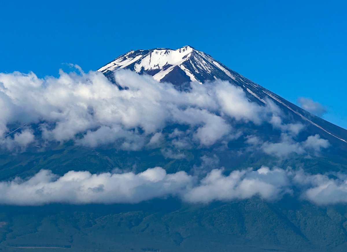今朝の富士山です