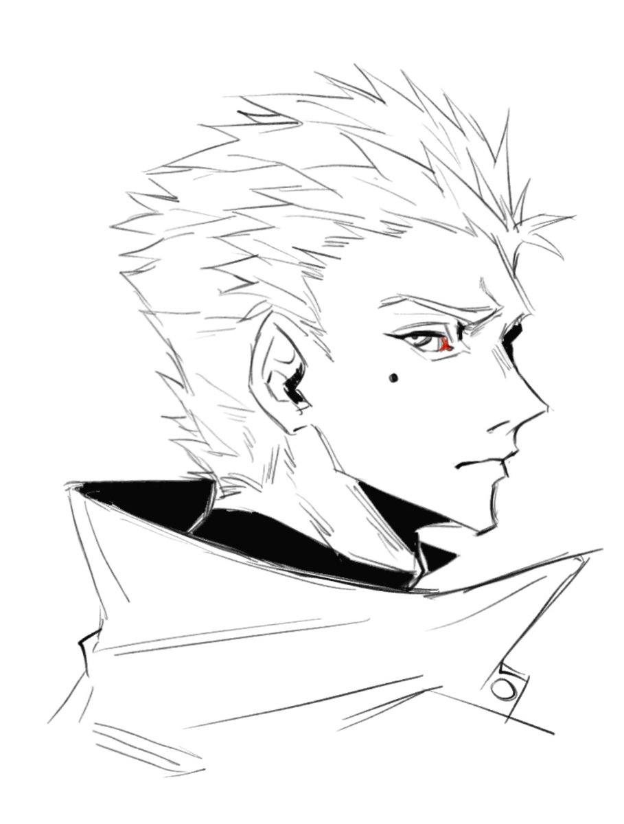 TIGERIED's tweet image. #Trigun 用硬一点的笔刷重新画了一下他们三个。