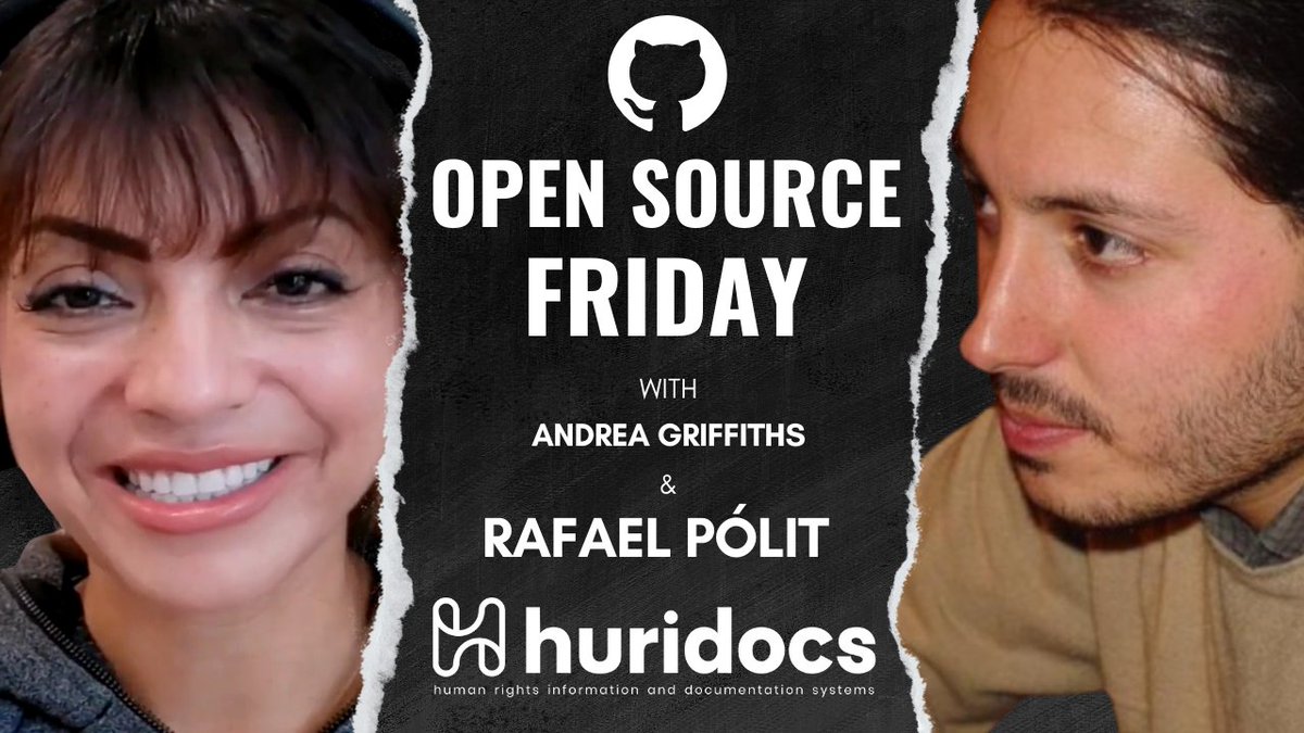 github's tweet image. Empowering human rights defenders globally, Uwazi is revolutionizing the field.

Join @HURIDOCS Tech Lead @RafaPolit for an in-depth look at this important open-source platform on our next #OpenSourceFriday, June 14th. RSVP now ⬇️
gh.io/uwazi
