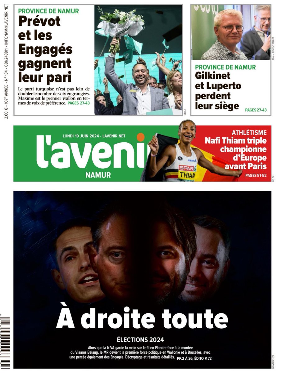 Les 🦖 de la politique, le vote des 👶, l’impact de l’🇪🇺, la 📈 de l’extrême droite en 🇧🇪…

☺️ Fier du taf abattu depuis un an avec les collègues de <a href="/lavenir_net/">lavenir.net</a> pour vous présenter les enjeux, résultats et analyses des #elections2024

👉 ça continue sur lavenir.net