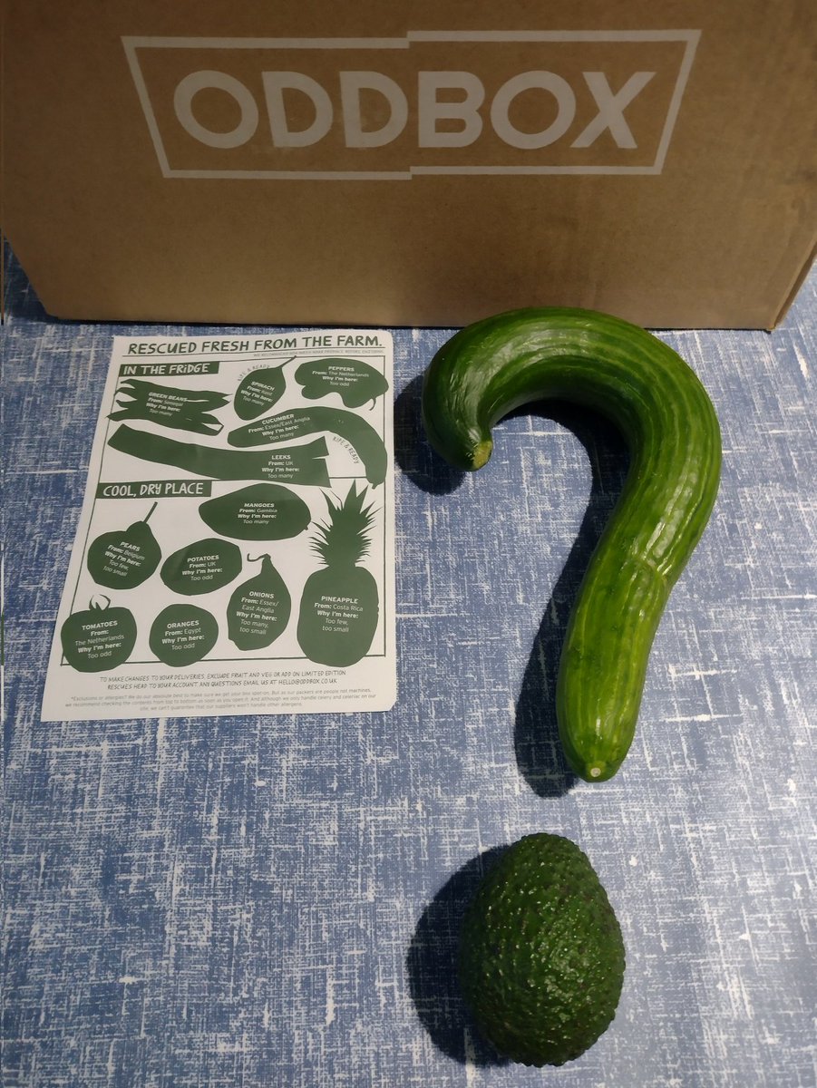 LisaMarple's tweet photo. Can't understand why this cucumber didn't make it to the supermarket. Any ideas?  @OddboxLDN https://t.co/uuOvD5aLsV
