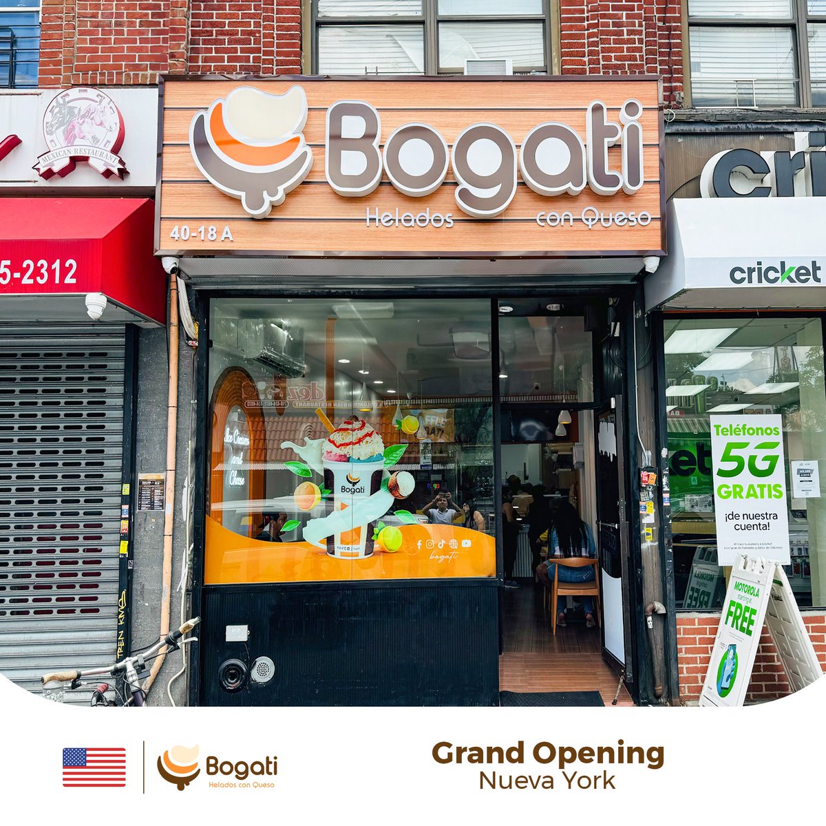bogati_ec's tweet photo. 🇺🇸✨ ¡Lo logramos! ✨  
El sabor adictivo de Bogati cruzó fronteras y llegó a Nueva York 🗽 🍦 https://t.co/q6dUpzVXFW