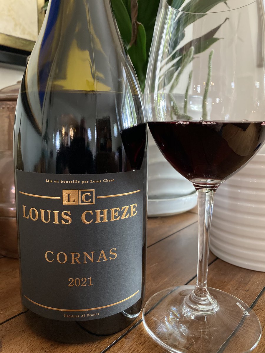 JS_WineDad's tweet photo. Rhône is my happy place! We just got this #Cornas in the store and I *had* to try it so I can describe it to customers, right?! Well, it is young and tight, but still has aromas of violet and charcuterie! 😋 https://t.co/b1TM5DqFRJ