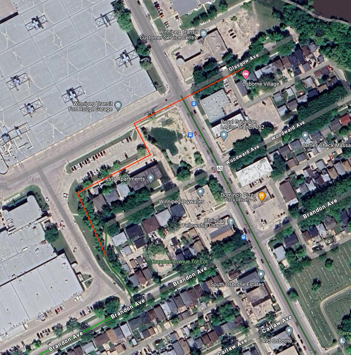 <a href="/BikeWinnipeg/">Bike Winnipeg</a> @pattyrwiens Minor, but the city appears to have staked out the improved path from Brandon to Glasgow. Hope to see construction soon. #bikeWPG