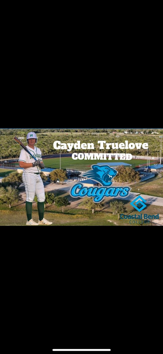 truelovecayden1's tweet photo. Excited to announce that I’ve committed to Coastal Bend College to continue my baseball career! @Grishman27 @RyanBenitez34 @CBCBaseball2 https://t.co/PGHozOX8xL