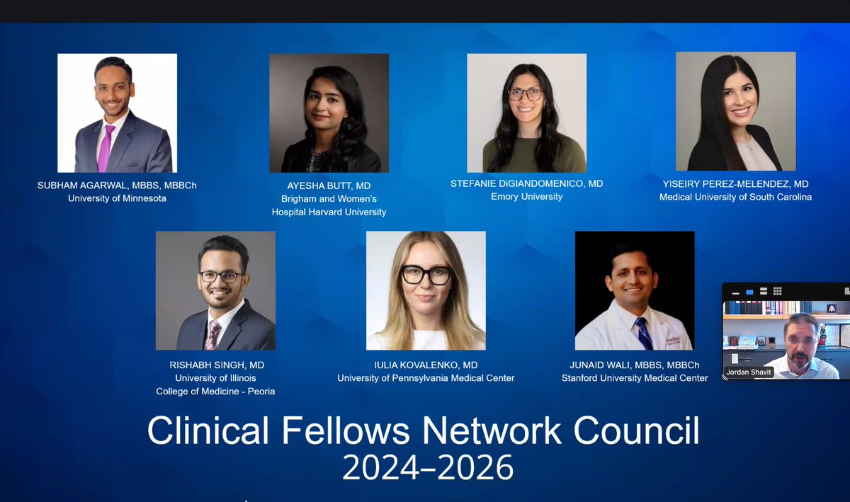 docrishabhsingh's tweet image. Absolutely thrilled to be serving in the Clinical Fellows Network Council for the 2024-2026 term! @HTRStoday @HTRSFellows @hemeoncfellow 
@heme_fan @Clot1 @JonRob08 @rushadpatell @BloodClotDoc @DrSamelsonJones @ShubhAgrawalMD @AyeshaButtMD @lauren_amos17
