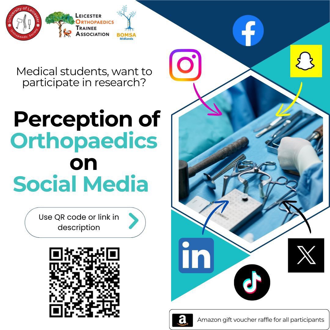 Randeep Aujla (@randeepsaujla) on Twitter photo We all want to know - what is the perception of Orthopaedics on Social Media? Medical students help us find out by completing the survey! <a href="/uniofleicester/">University of Leicester</a> <a href="/SpOrthopod/">Shahbaz Malik</a> <a href="/PerthSportsDoc/">A/Prof Pete D'Alessandro</a> <a href="/deepamusafir1/">Deepa Bose (she/her)</a> We all want to know - what is the perception of Orthopaedics on Social Media? Medical students help us find out by completing the survey! <a href="/uniofleicester/">University of Leicester</a> <a href="/SpOrthopod/">Shahbaz Malik</a> <a href="/PerthSportsDoc/">A/Prof Pete D'Alessandro</a> <a href="/deepamusafir1/">Deepa Bose (she/her)</a>