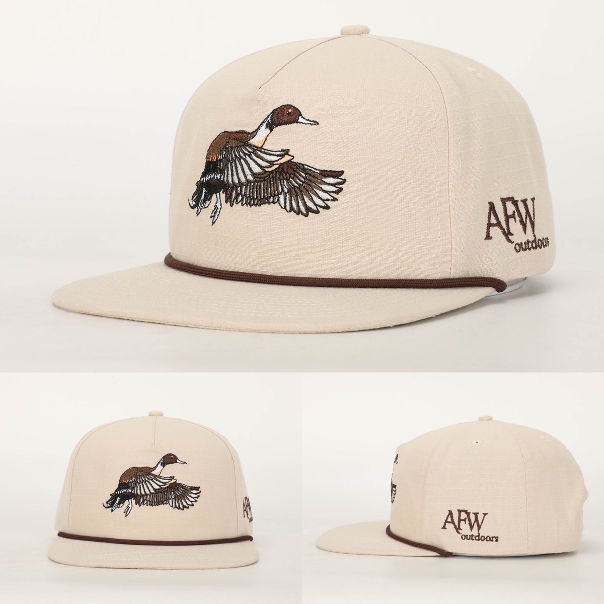 AFWaterfowl's tweet photo. 🔥ReStock Alert🔥

Pintails in Adult &amp; Youth Size!

Also, the Khaki &amp; Coffee 7 Panels are back as well!

#pintail #ropehat #khakicoffeebar #pintailduck #duckhunting #deerhunting #turkeyhunting #outdoorlifestyle #afwlifestyle #waterfowl #hats #afwoutdoors #americanflywaywaterfowl https://t.co/aCWHC0LCOc