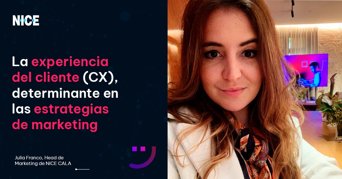 NICESYSTEMSCALA's tweet photo. En un artículo publicado en el portal de la Revista Consultoría, Julia Franco, Head de Marketing de NICE CALA, habla sobre este tema y ofrece consejos prácticos para brindar una experiencia al cliente excepcional.  https://t.co/OPnRIo1Ug3  

#NICE #CX #Marketing https://t.co/oYoLjar4dT
