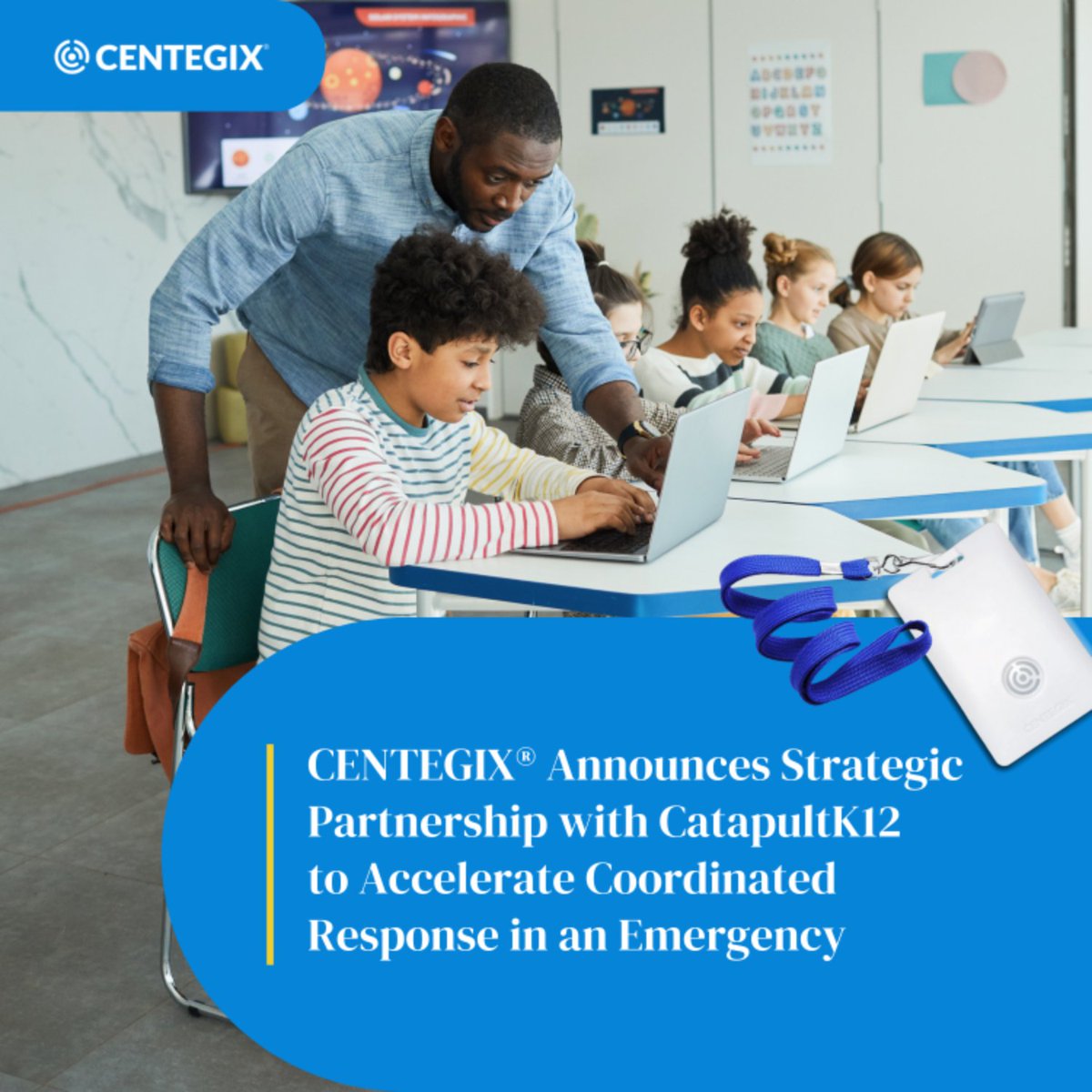 CatapultEMS's tweet photo. CENTEGIX® announces strategic partnership with CatapultK12 to integrate the Centegix Safety Platform with CatapultEMS system to accelerate and coordinate emergency response. Learn more here! https://t.co/IUDLsz6GX7 https://t.co/Ru2yAXImZJ