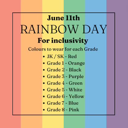 Show us your true colours tomorrow <a href="/mcnapseagles/">McNaughton Eagles</a>! Inclusivity Day in the nest <a href="/DiversityLkdsb/">LKDSB Inclusive Diversity</a> <a href="/LKDSB/">Lambton Kent DSB</a>