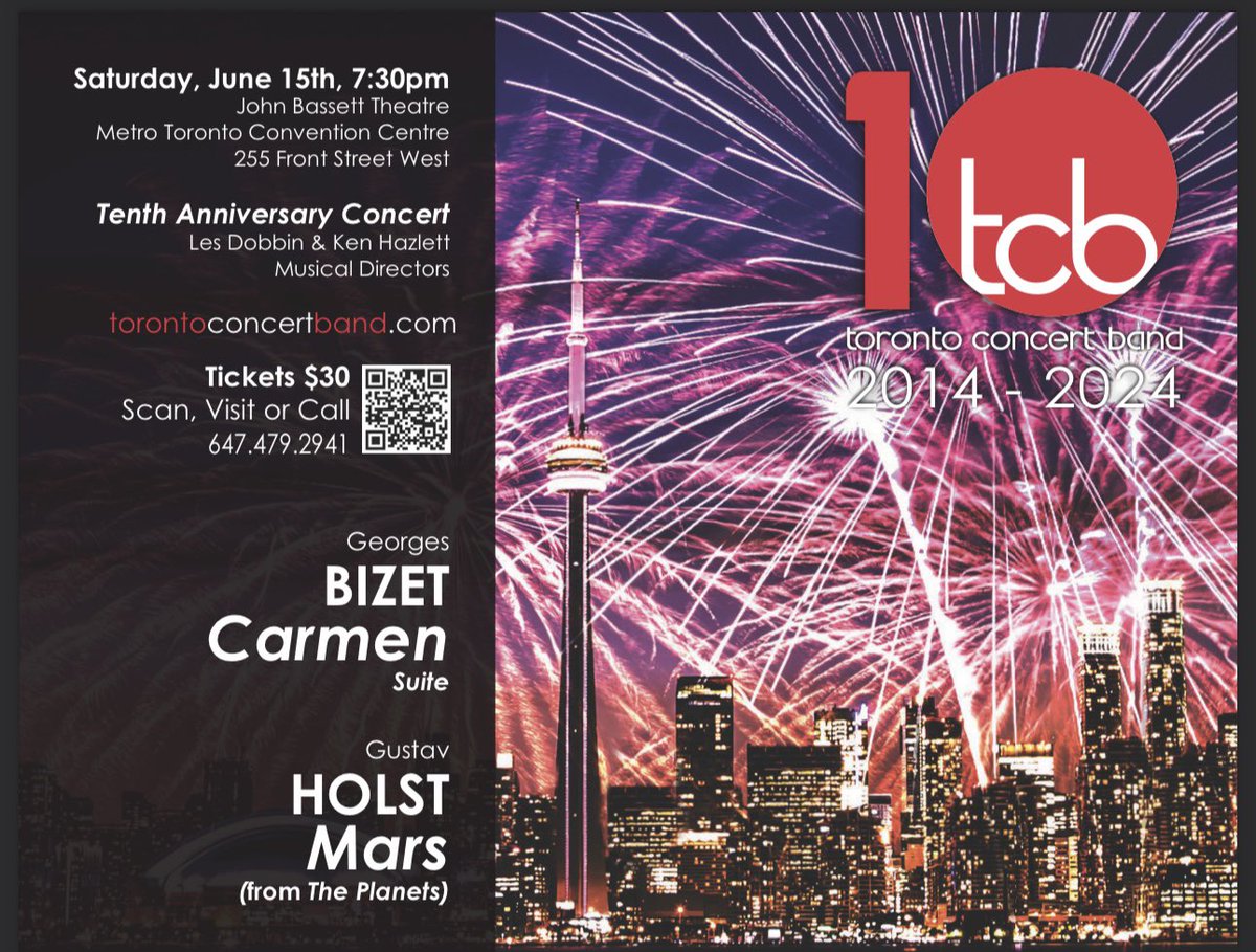 TOConcertBand's tweet photo. Don't miss our final concert of the season! Grab your tickets now at https://t.co/68sPRyplK1!

#TorontoCanada #TorontoCA  #torontoconcertband #livemusic https://t.co/pnR8Hu3Elp