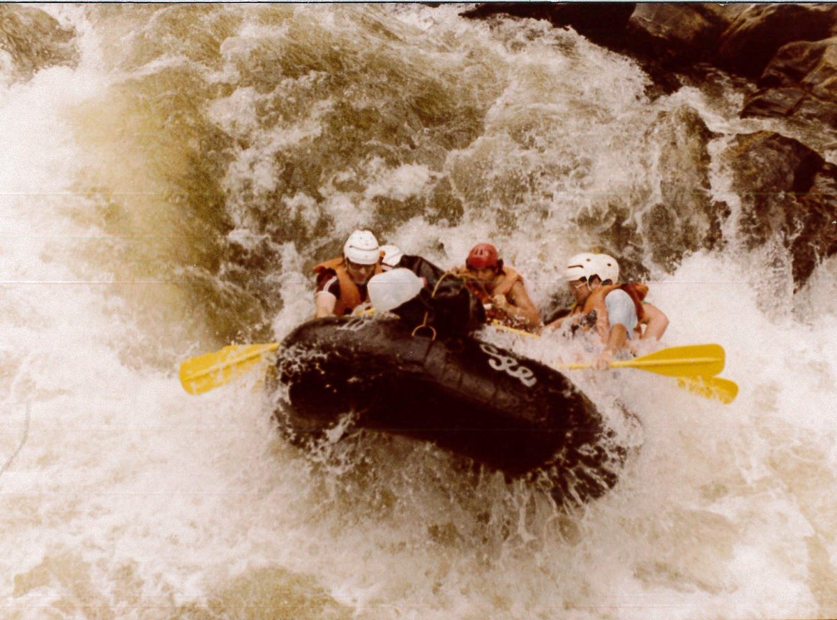 That time of the season again! Section IV of the Chattooga River (the section on which Deliverance was filmed). Shown here -Seen here - 7 Foot Falls. Is it like the raft ride at Six Flags? Of course!