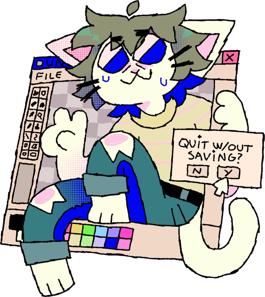 Couple of sticker designs im preparing for cesfur!