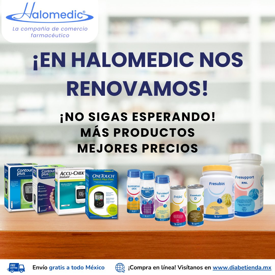 HaloMedicMX's tweet photo. En Halomedic nos renovamos para brindarte los mejores productos para tu salud hasta la puerta de tu casa. Conoce nuestros productos en https://t.co/eWQchSDHkS https://t.co/izYWcO4Czc