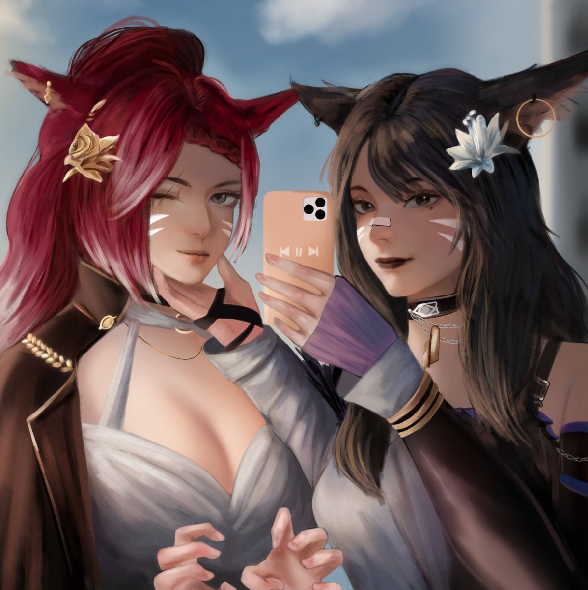 ShiinaOnlyFangs's tweet photo. I don't think I need to tell anyone who's familiar with me or Shiina how special I consider her relationship with @ManaMorii to be. These two are everything to me. They rescued me from a bad place, and getting to write and spitball ideas with my best friend never fails to make -- https://t.co/0nMm4FvYRG