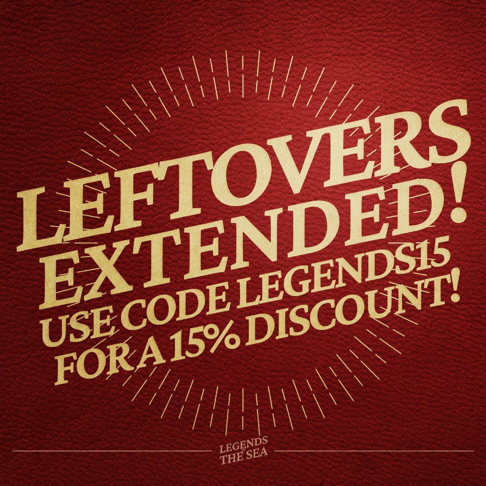 🌊LEFTOVER SALES EXTENDED!🌊

We still have some wonderful zines, charms, prints, stickers and more that need a new home! Get a 15% DISCOUNT using the code LEGENDS15 !

**Leftover Sales will run from now through June 11**

⬇️ ORDER NOW! legendsofthesea.bigcartel.com