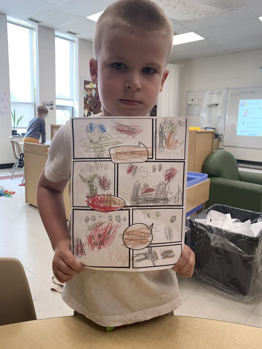 Ll- live day students came up with things they loved and today Mm-Make a book day we made heart shaped love books in French! Students also had the opportunity to make their own English books and comic strips.