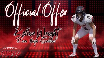 Kellan Wright (@kellanwright) on Twitter photo After a great visit I am extremely blessed to say I have received my 1st offer from <a href="/OWUFootball/">OWU Football</a> !!! Thank you <a href="/OWUCoachDelaney/">Pat Delaney</a> for this opportunity!
<a href="/CoachTomWatts/">Tom Watts</a> <a href="/DatWayDozier1/">Coach Doz</a> <a href="/WinTheDay_RRFB/">Coach Commins</a> <a href="/CoachMeyers/">Meyers</a> <a href="/CoachPartman/">Coach Partman, B.S, M.S.</a> After a great visit I am extremely blessed to say I have received my 1st offer from <a href="/OWUFootball/">OWU Football</a> !!! Thank you <a href="/OWUCoachDelaney/">Pat Delaney</a> for this opportunity!
<a href="/CoachTomWatts/">Tom Watts</a> <a href="/DatWayDozier1/">Coach Doz</a> <a href="/WinTheDay_RRFB/">Coach Commins</a> <a href="/CoachMeyers/">Meyers</a> <a href="/CoachPartman/">Coach Partman, B.S, M.S.</a>
