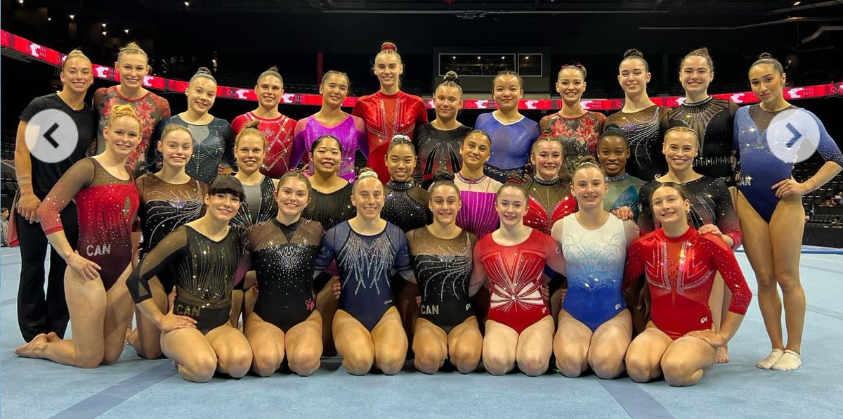 fanscdngymnasts's tweet photo. Canada's Elite WAG pose for a 📸 at 2024 🇨🇦 Championships &amp; Olympic Trials https://t.co/W72z6Uqa4A