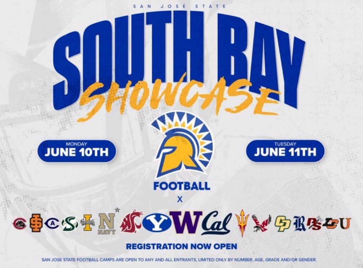 jamisonazz_'s tweet photo. Had a fun day at @SanJoseStateFB camp. Had good talks with coaches and learned a lot about playing at the next level. Thanks to all coaches that made this possible. @CoachStutzmann @SanJoseStateFB @STBUILTFootball @CoachPapin https://t.co/eRCJBswnZU