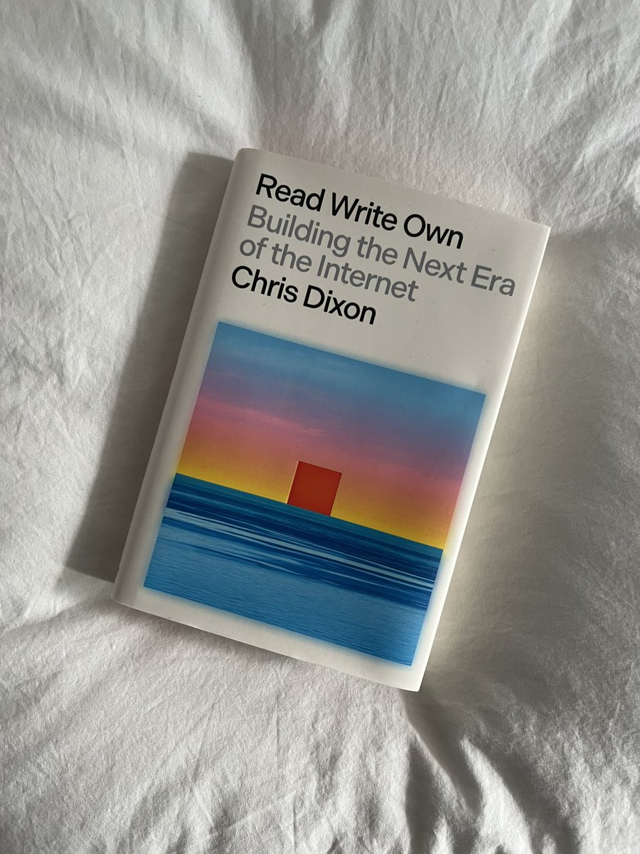 Starting a new book this week. Thank you <a href="/cdixon/">Chris Dixon</a> for the gift during Consensus.