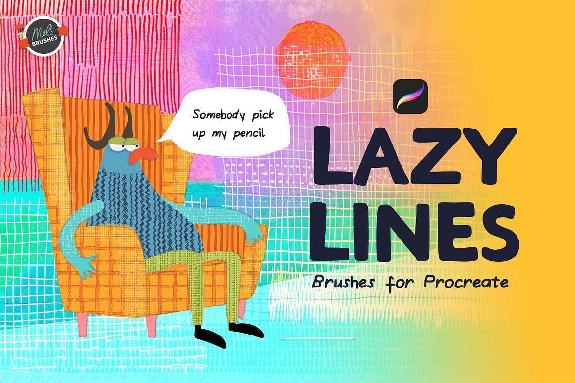 Пакет текстур «Ленивые линии» для Procreate dlvr.it/T85qkS