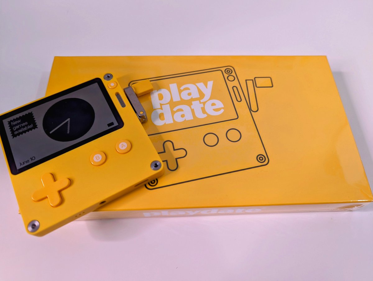 Playwith_Josh's tweet photo. Thanks to the lovely people at @playdate who sent me one of their handheld! I already have one though, and I want other people to have a chance to experience it! I'll be giving it away on the 17th, just repost to enter. 💛 https://t.co/5ukIOREQmv