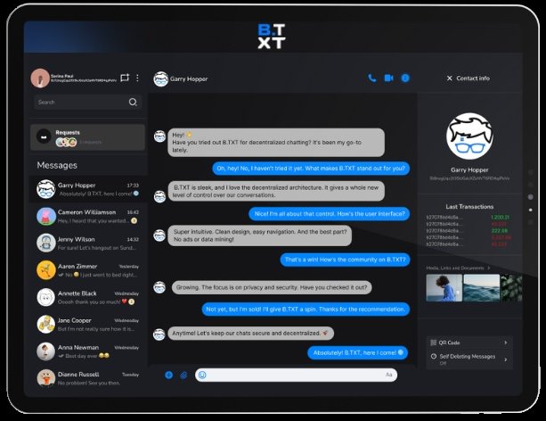 <a href="/BLOCX_TECH/">BLOCX. (Official)</a> B.TXT Messenger also allows you to discover the power of seamless communication

With the new Text-to-Voice feature

You get to convert messages to audio effortlessly

Ensuring accessibility and convenience while maintaining top-notch privacy and security.